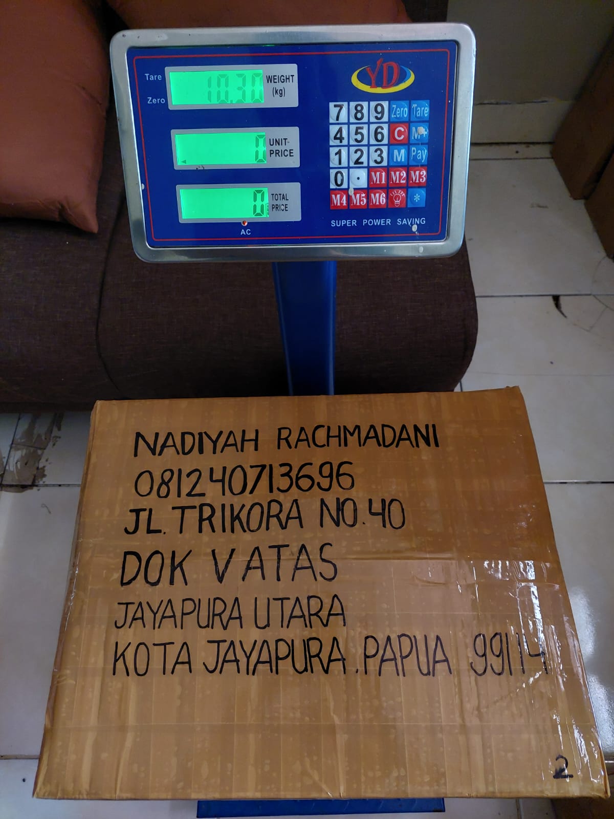 NADIYAH/3696-0800/BROWN 3 KOLI