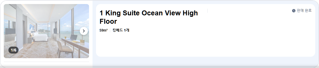 1 King Suite Ocean View High Floor