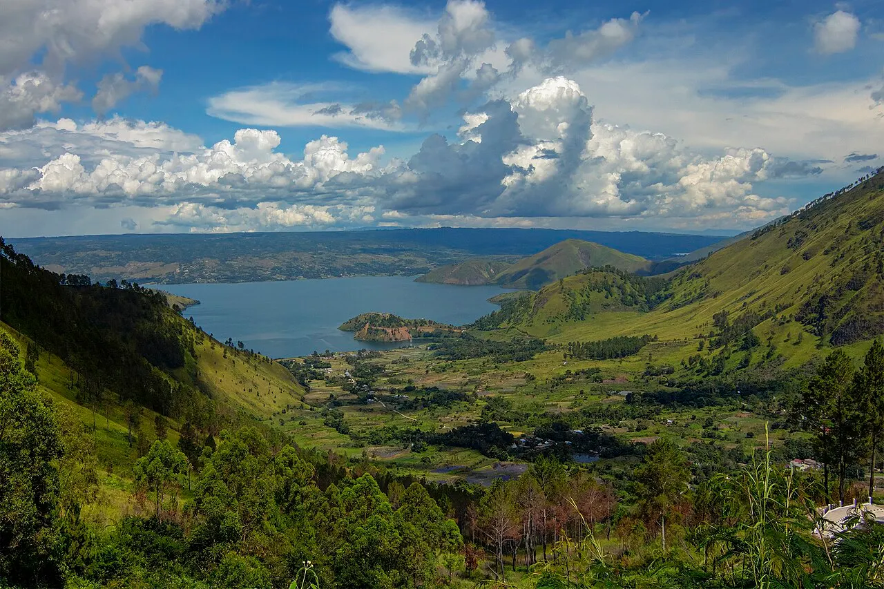 Database Connection Map Lake Toba — Lake facts & map | World View Data
