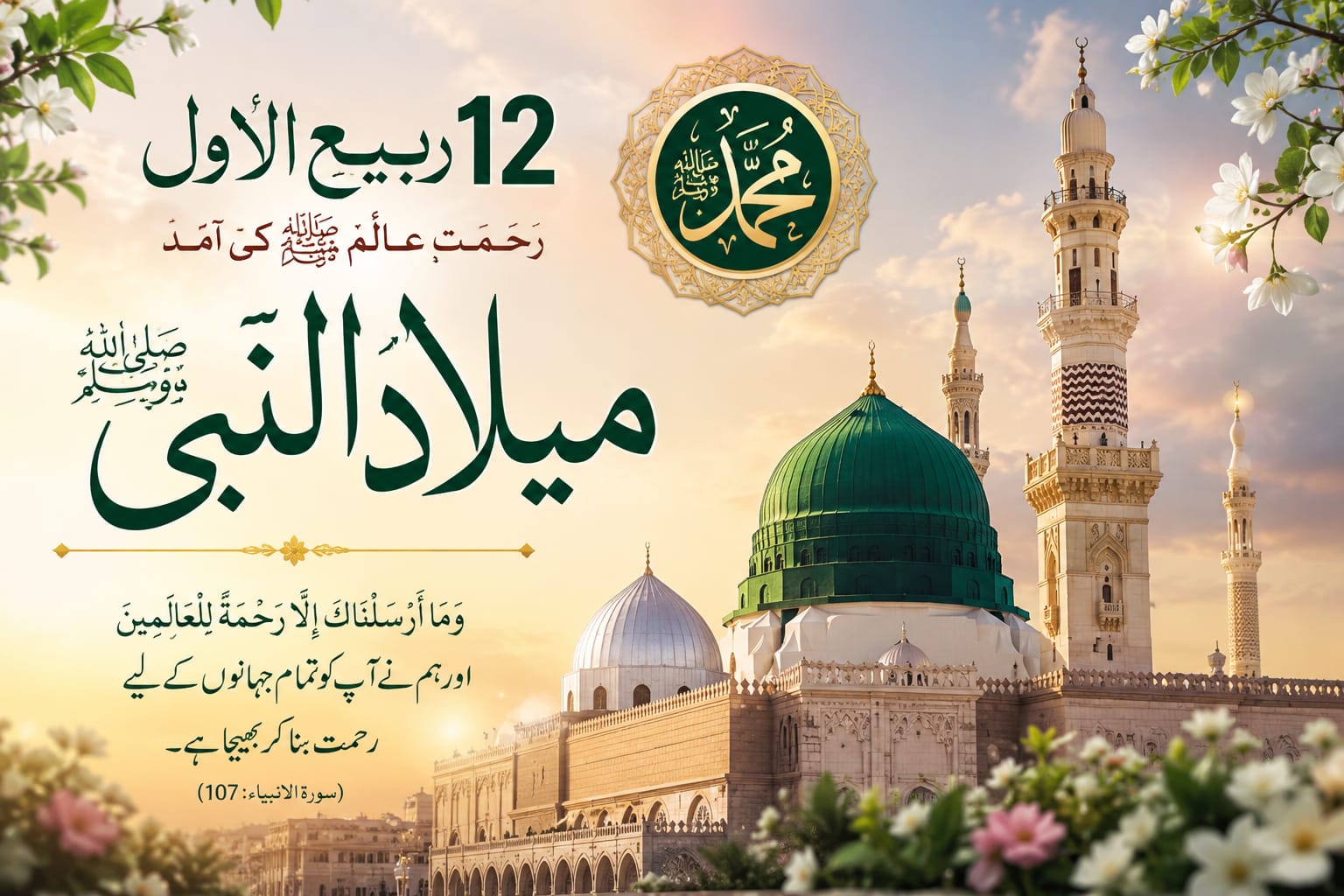 12 ربیع الاول — رحمتِ عالم ﷺ کی آمدِ مبارک
