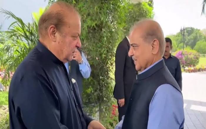 جاتی امراء میں شہباز شریف اور نواز شریف کی ملاقات، اہم سیاسی امور پر گفتگو 