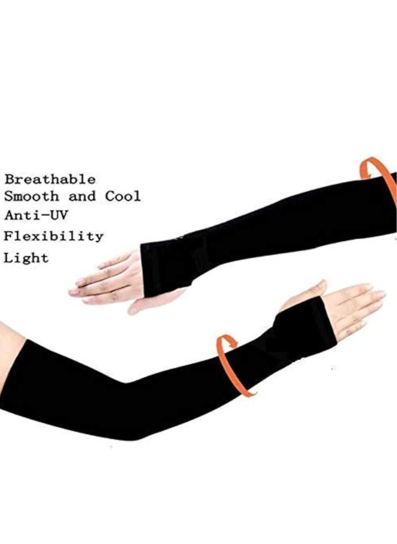 UV Protection Arm Sleeves for Men & Women – Lycra Cooling Sun Sleeves, Stretchable & Breathable Arm Covers for Outdoor Sports - image 1