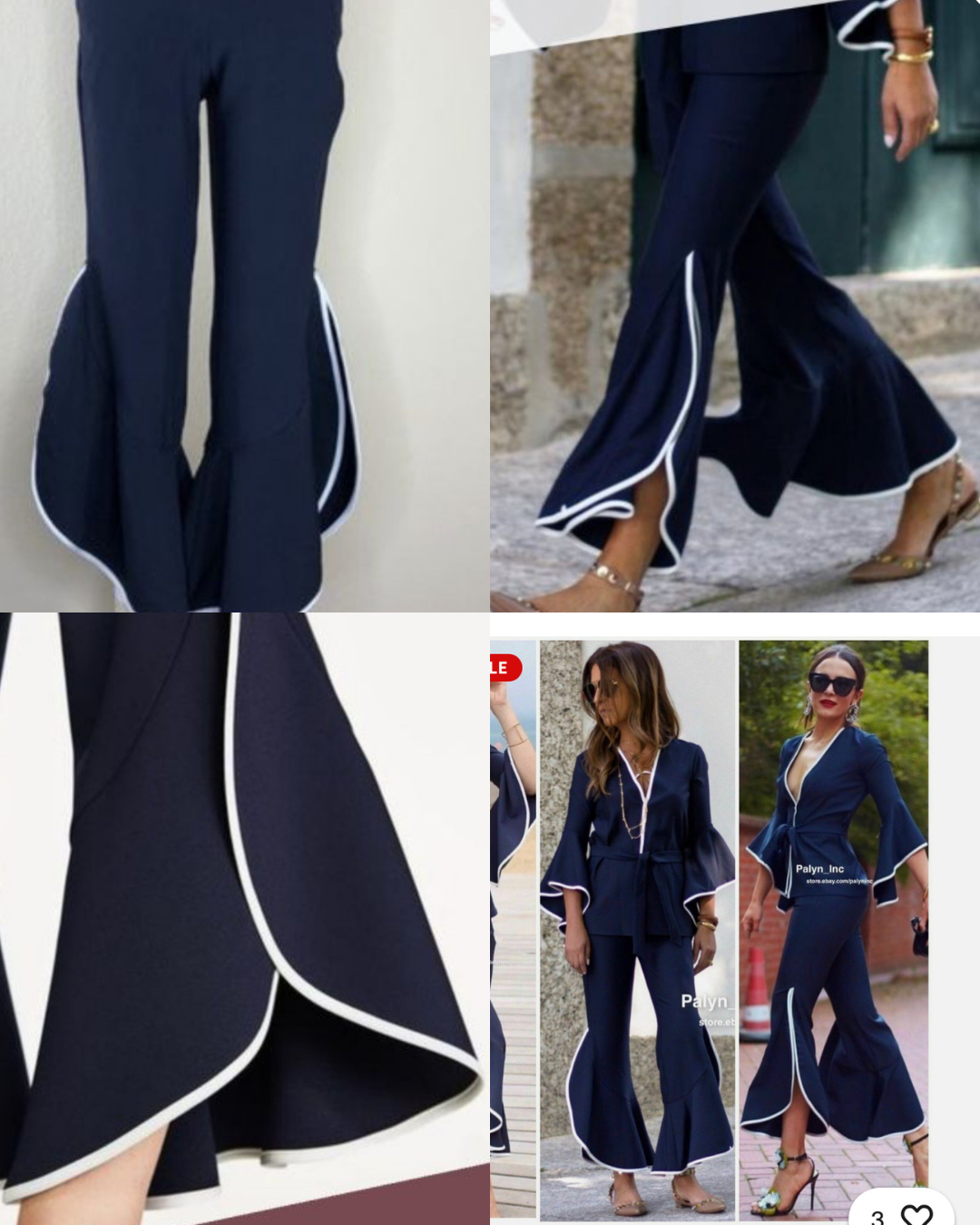 Zara Asymmetrical Trousers - Size: Small