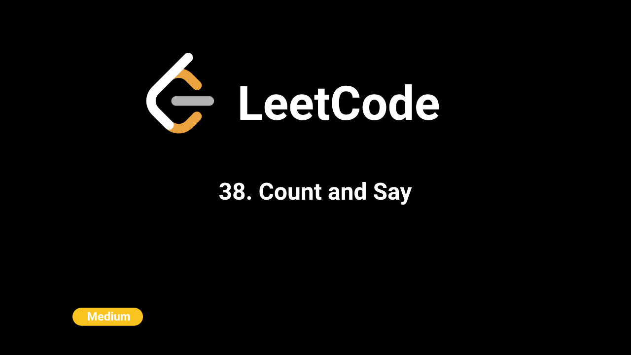 38 count and say