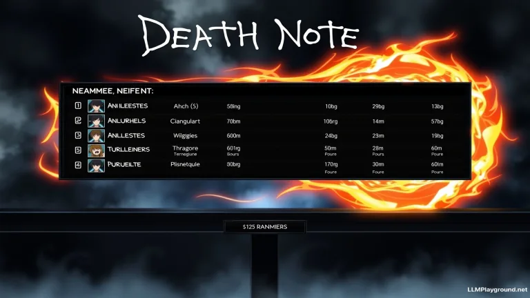 Ranking the Death Note Users: Who Comes Out on Top?