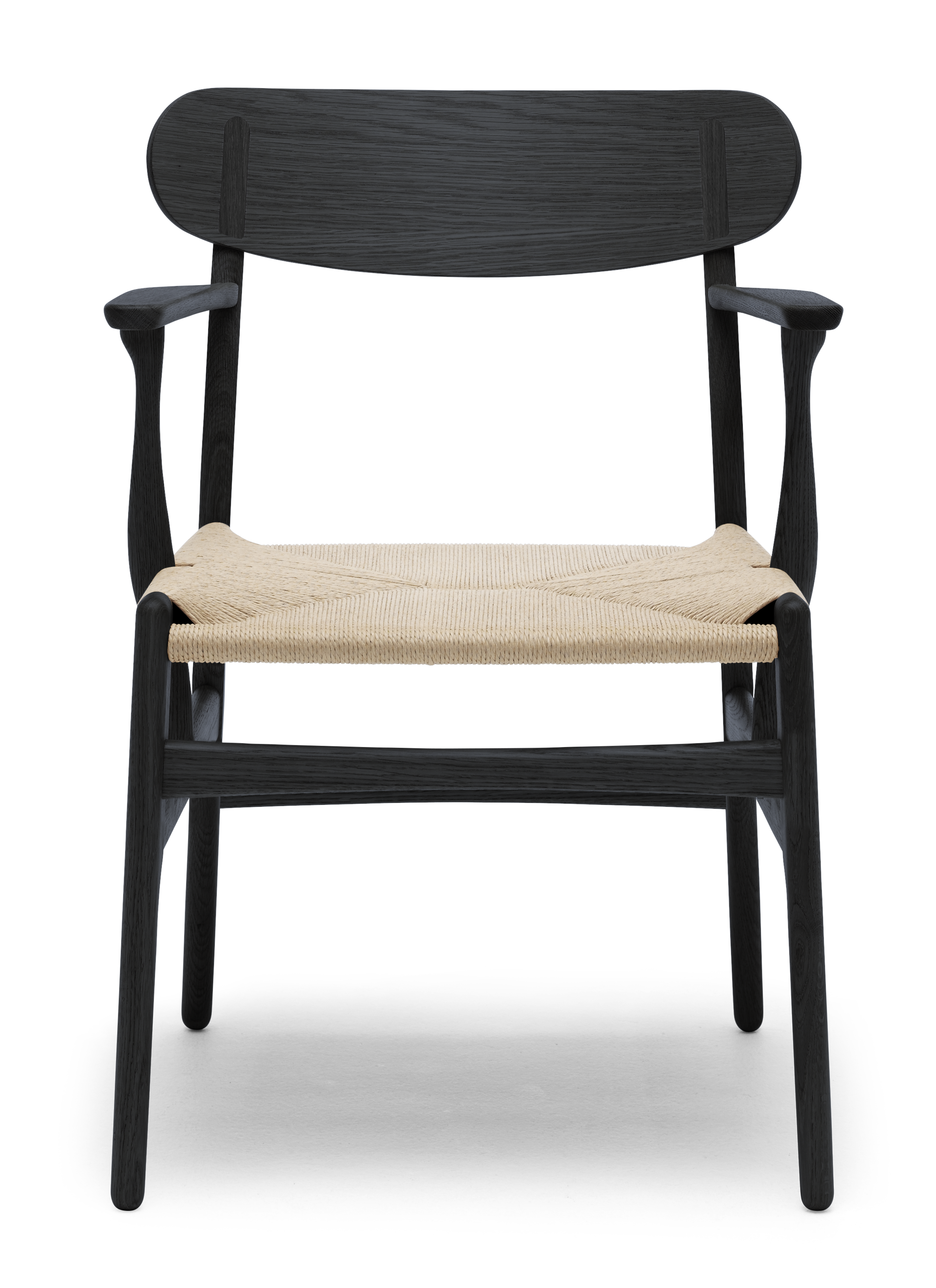 CH26 black oak chair