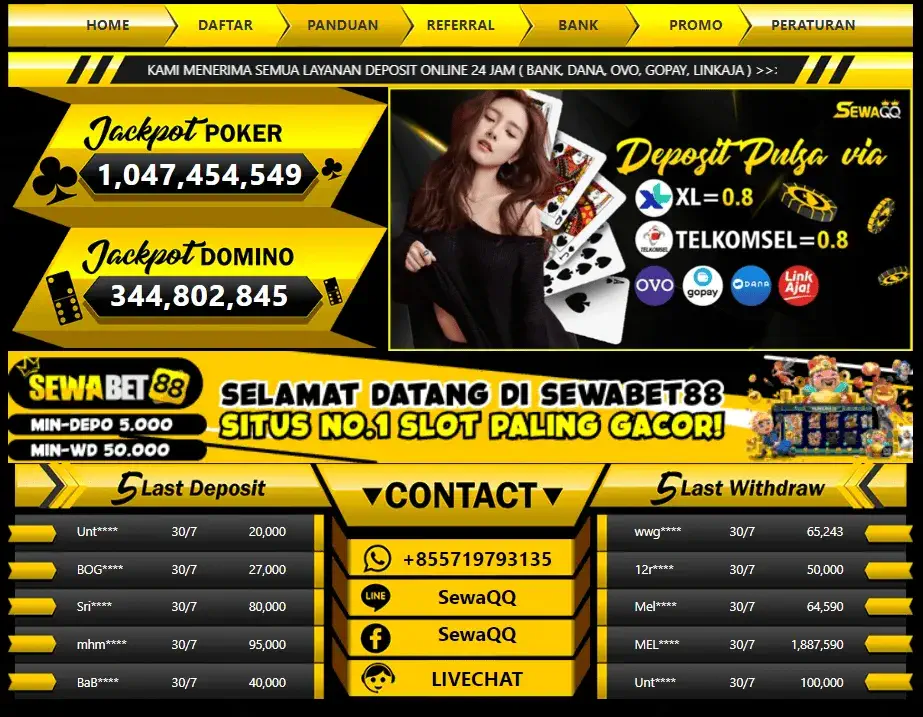 SewaQQ, situs judi online, dominoqq