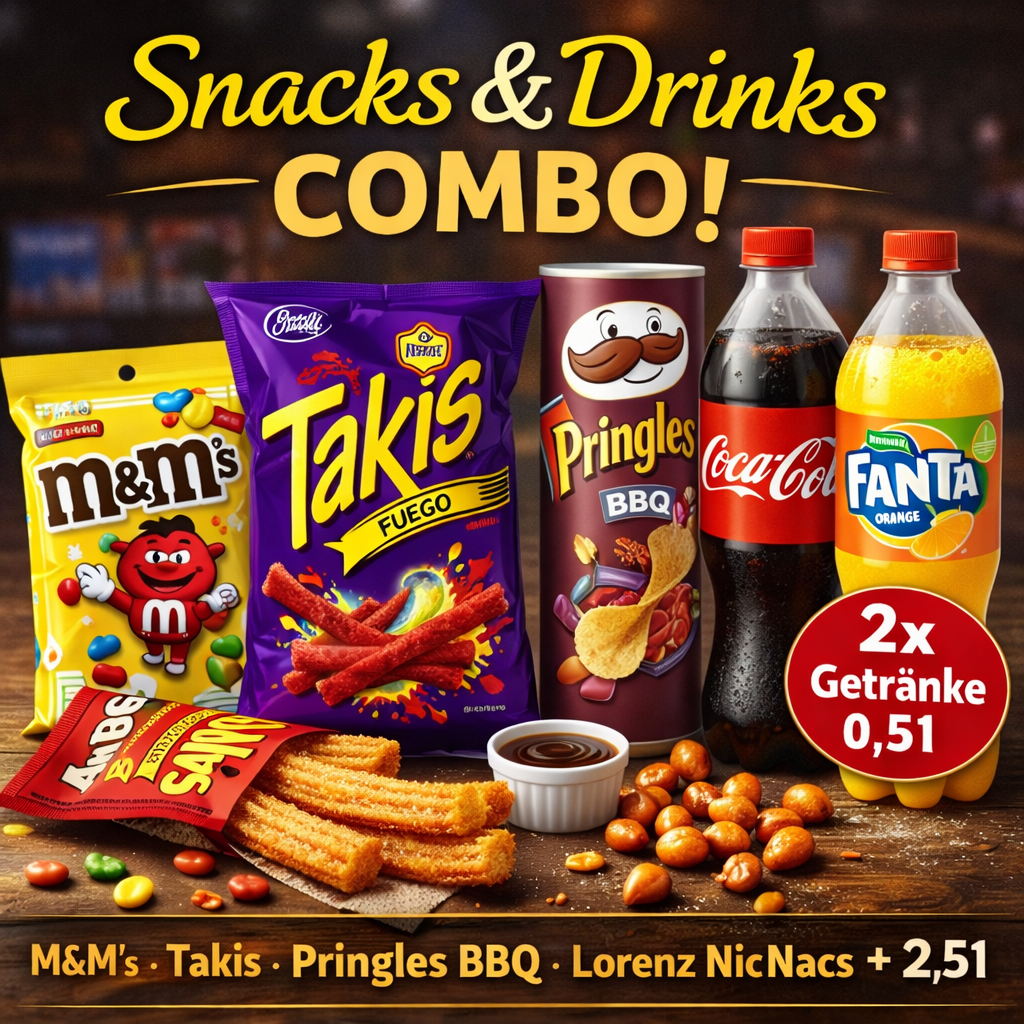 SNACKS & DRINKS COMBO