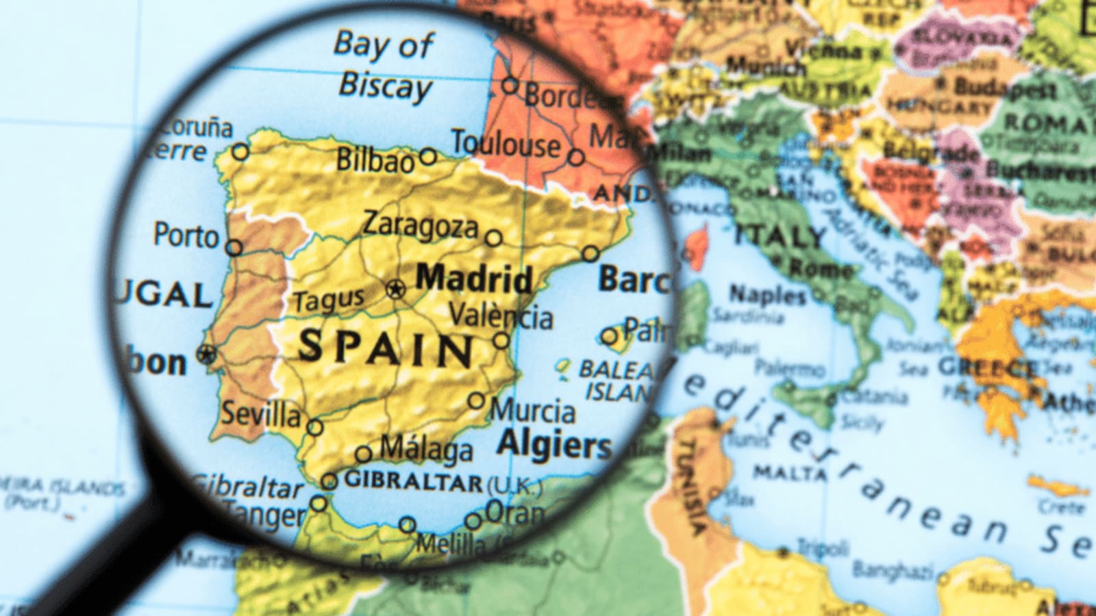 Spain scratch map -  España