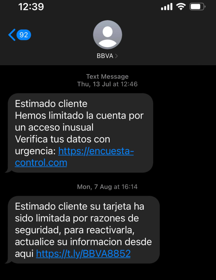 Bank scams madrid