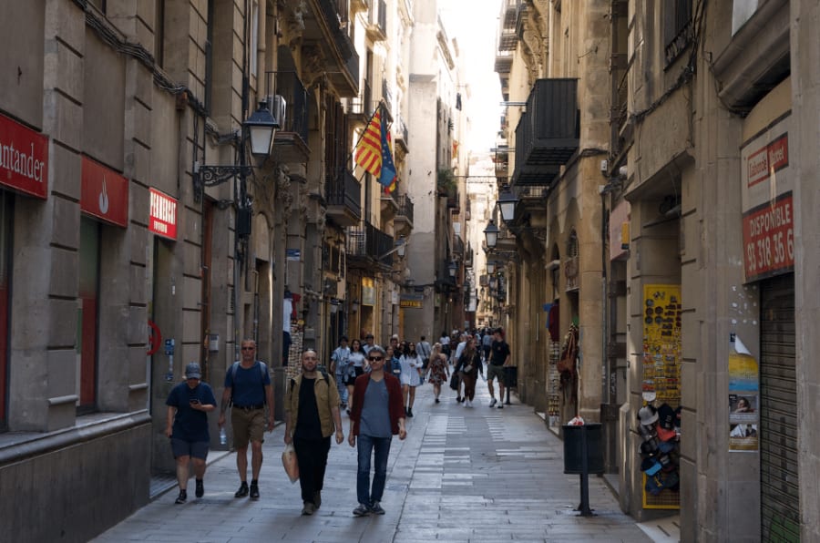 barrio gotico en barcelona
