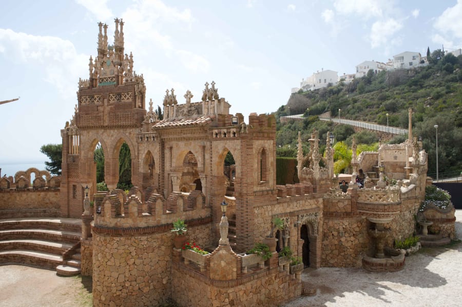 Colomares castle in Spain view