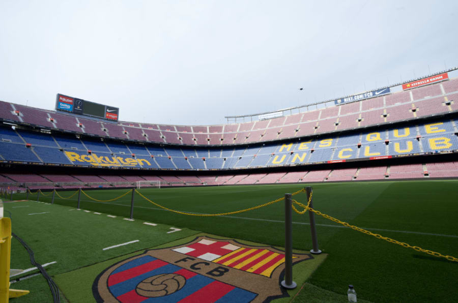 camp nou inside football match