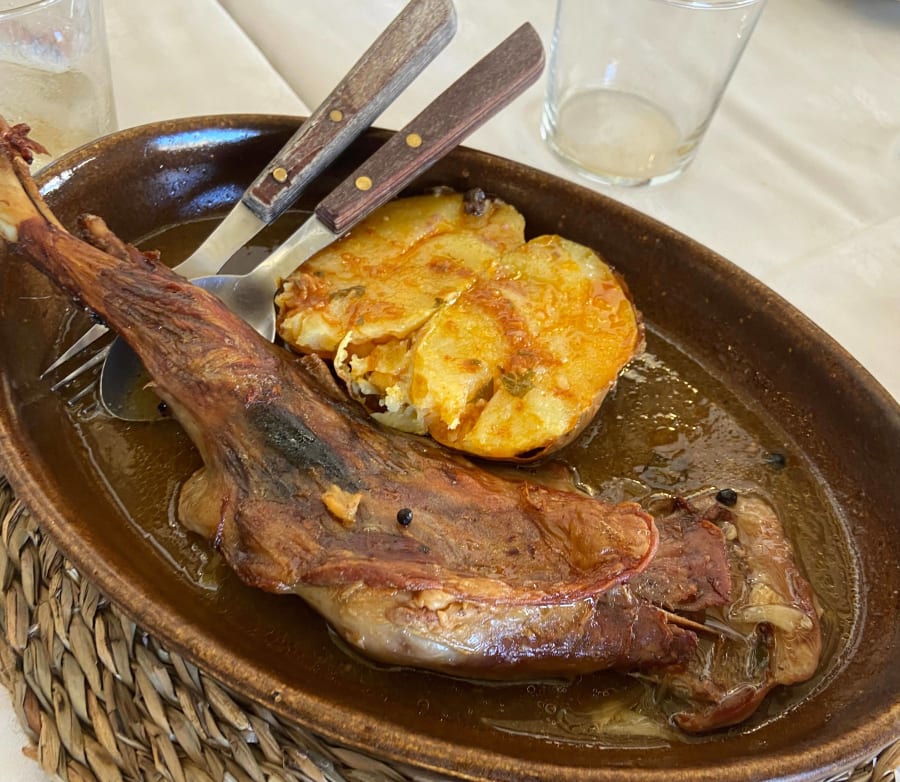 cordero al lechon food spain chinchon