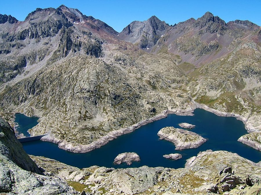 Small glacial lake in aragon