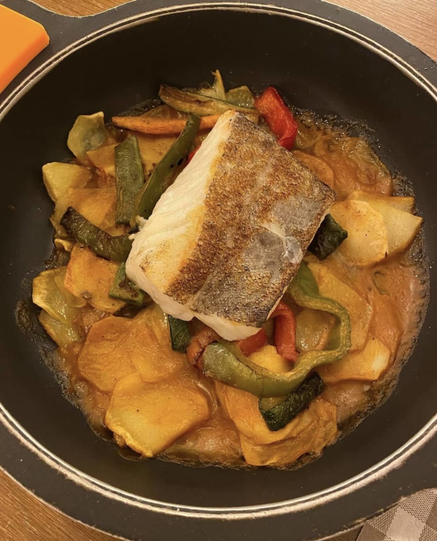 Cod loin with potatoes
