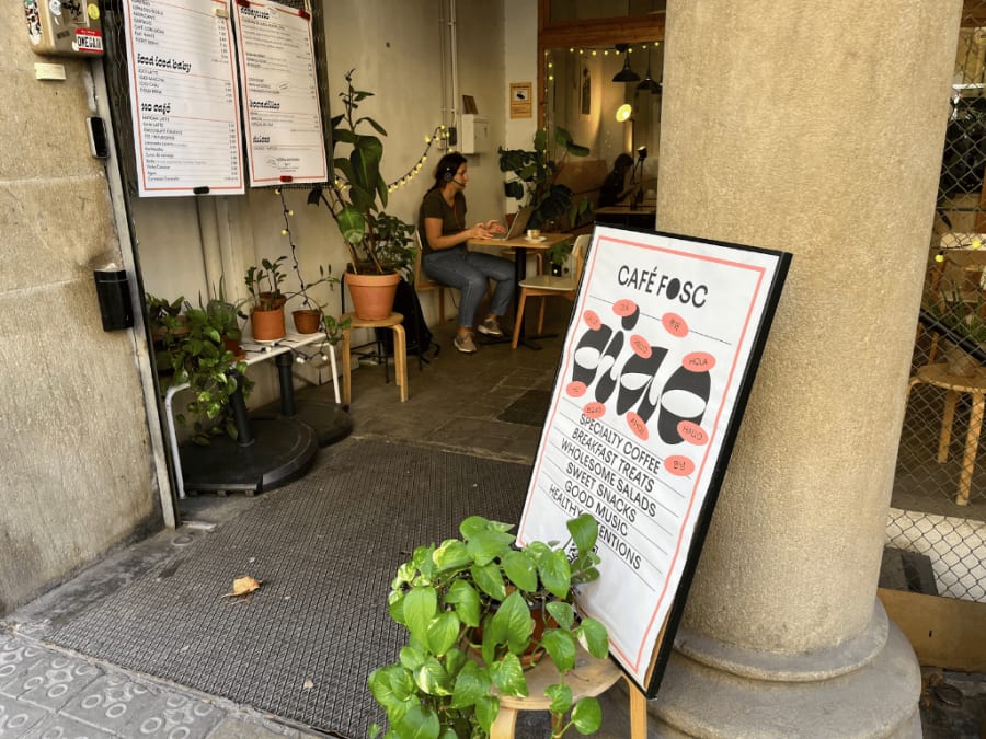 Barcelona coffee to sit and relax.
