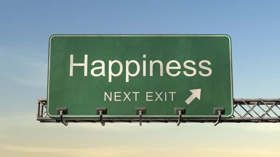 Image of a happiness sign