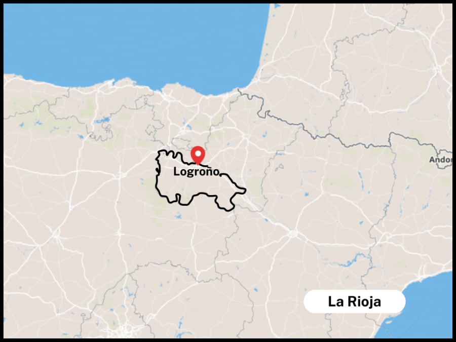 Map of La Rioja