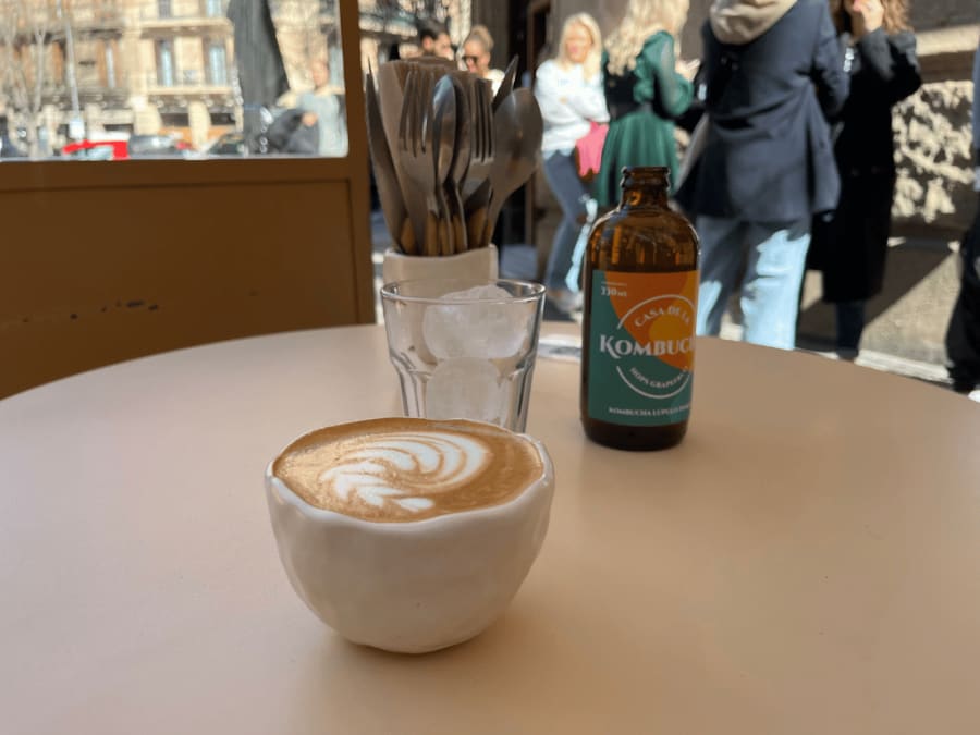 Specialty coffee shop near Gracia in Barcelona.