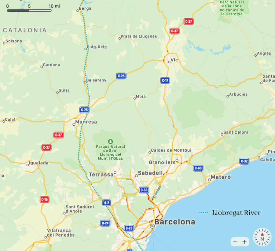 llobregatrivermap