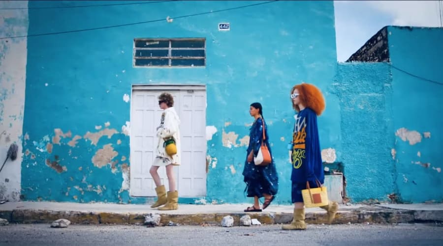 Loewe blue wall