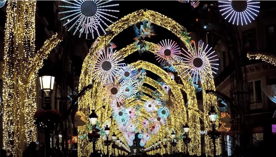 Malaga christamas lights