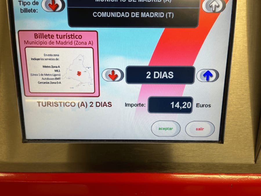 Photo inside metro machine 2