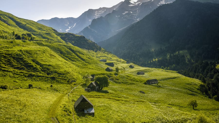 beautiful landscape of the pyrenees