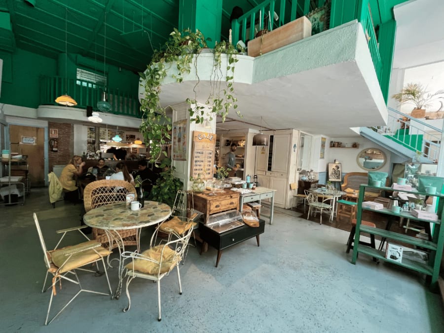 Coffee shop in Barcelona.