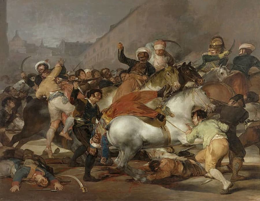 Paiting of Goya The Charge of the Mamelukes