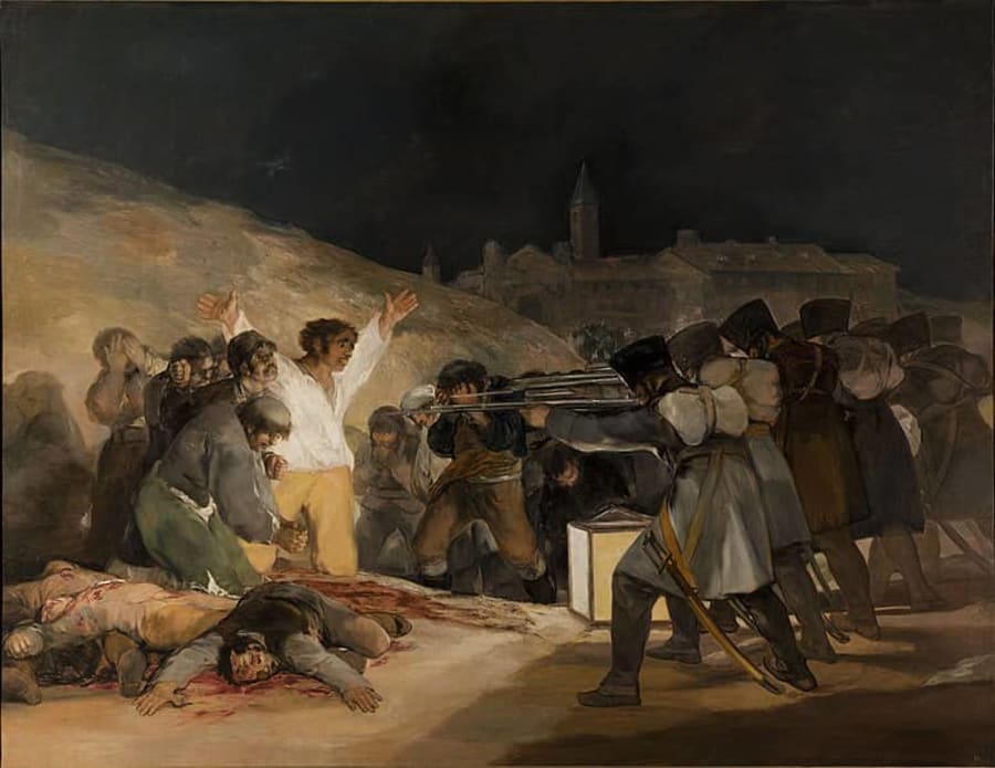 Three of may or the executions by Goya