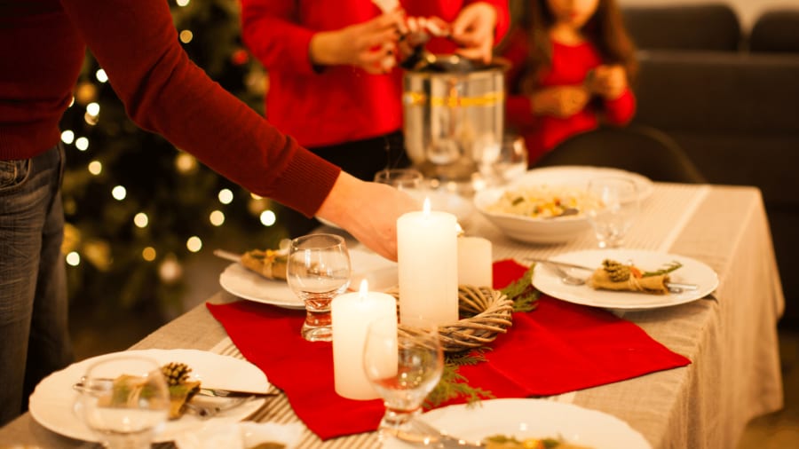 xmas eve table dinner