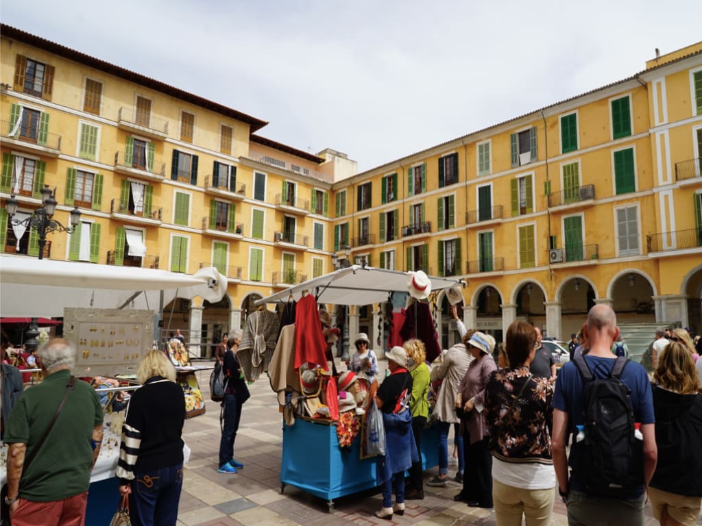 Arts and crafts market in Palma de Mallorca