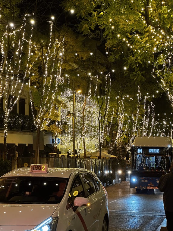 christmas lights in madrid