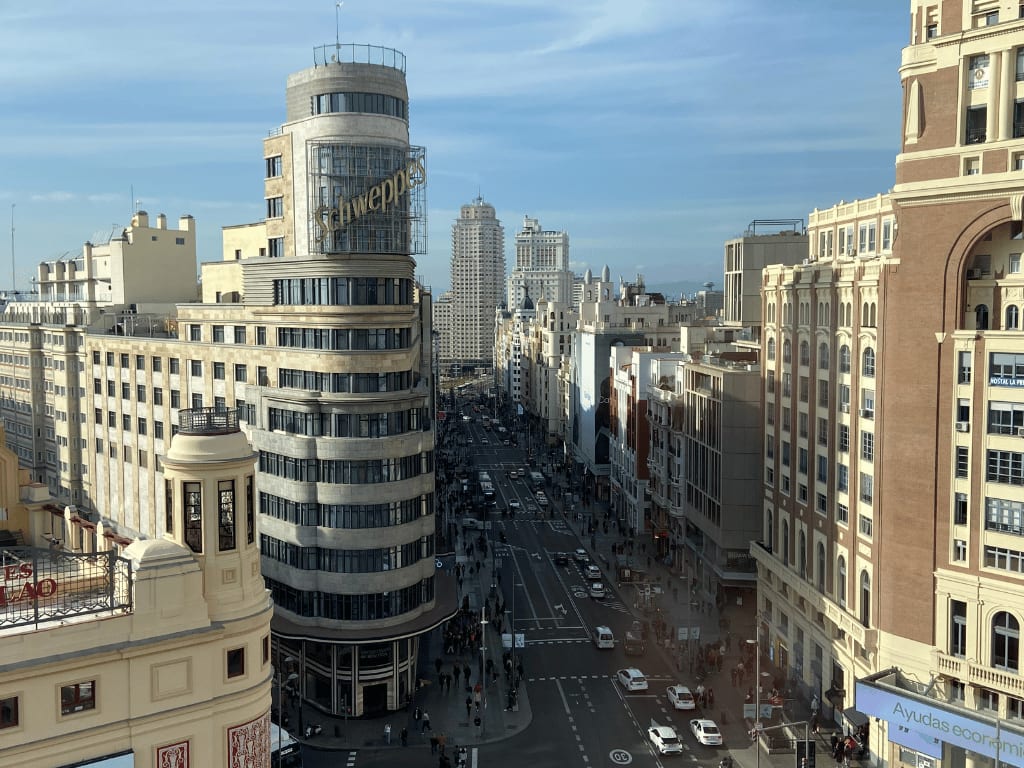 madrid view in spain