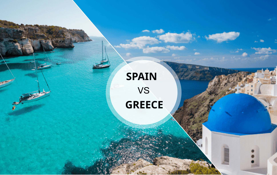 travel to spain or greece