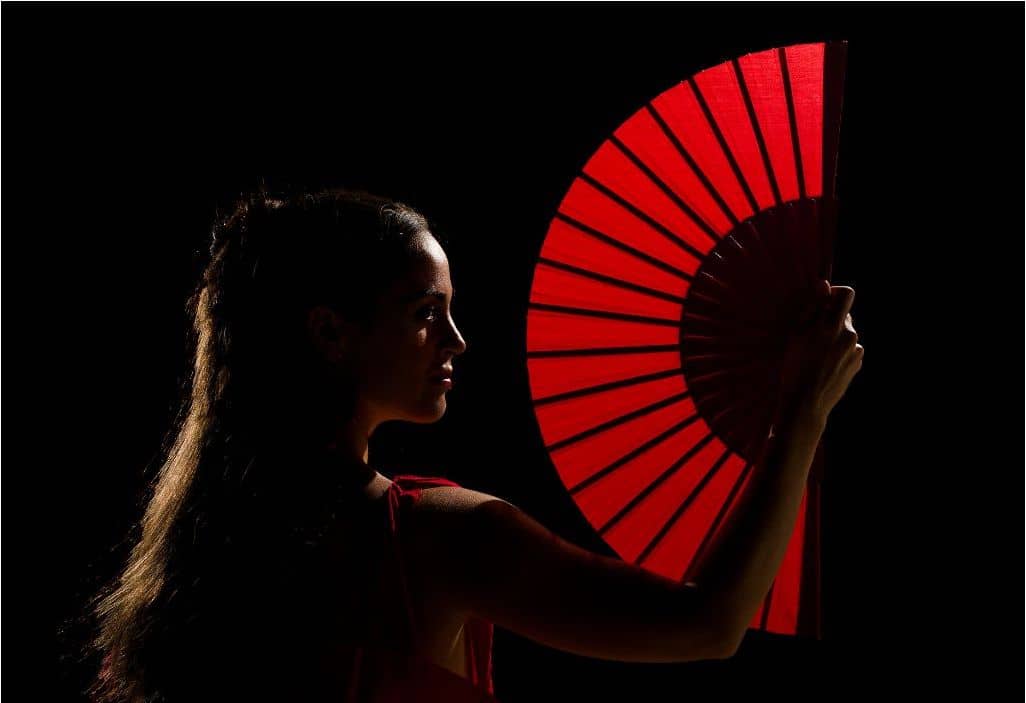 Abanico flamenco
