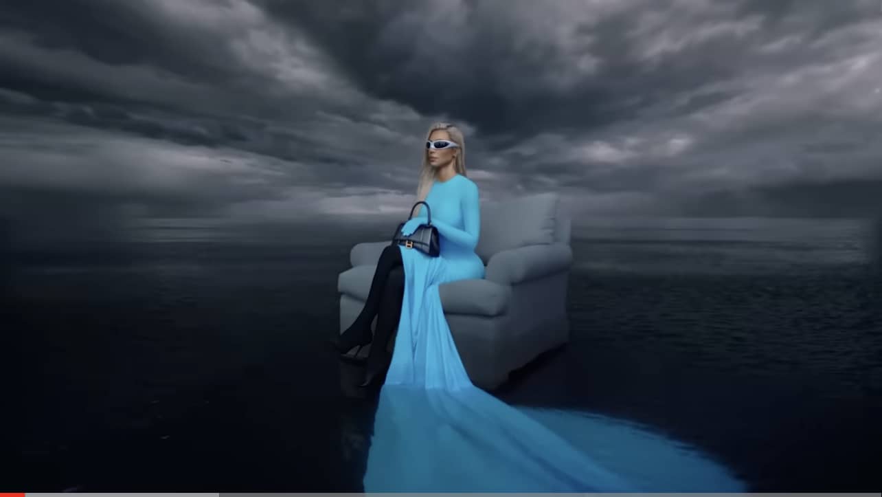 Balenciaga Blue Dress