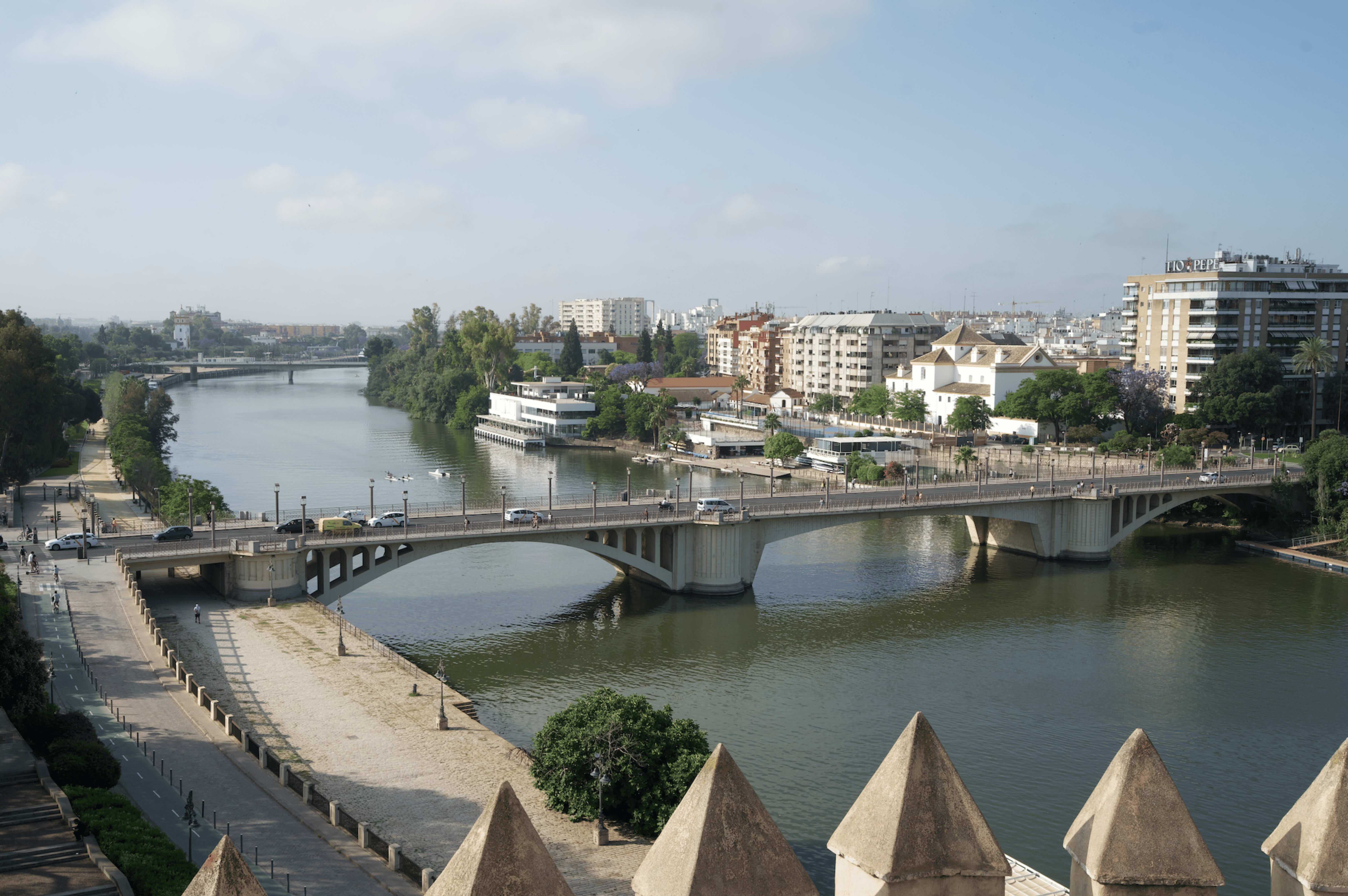 Los Remedios Neighborhood view over Triana Bridge