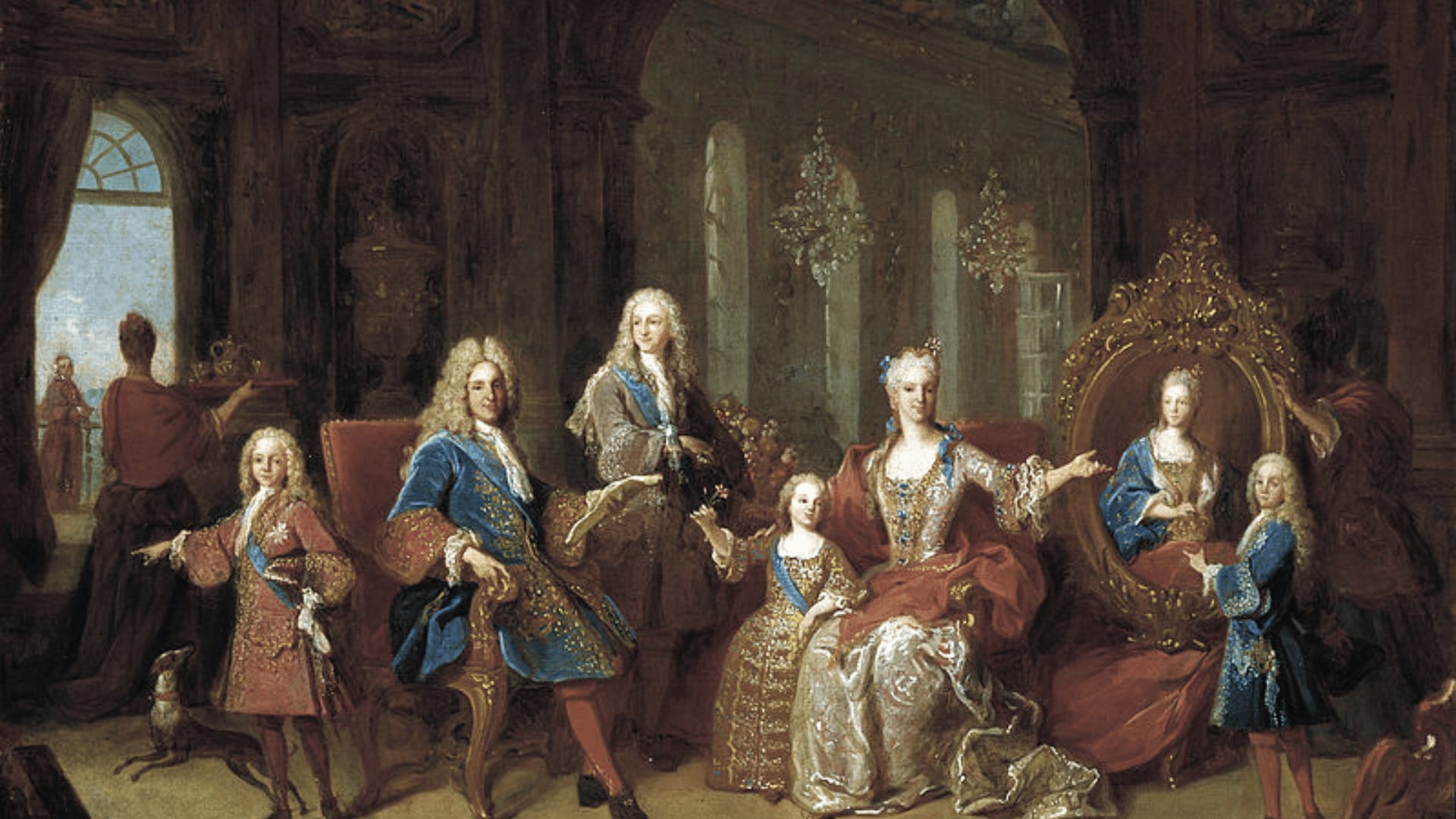 Painting of House Bourbon from the 18th century