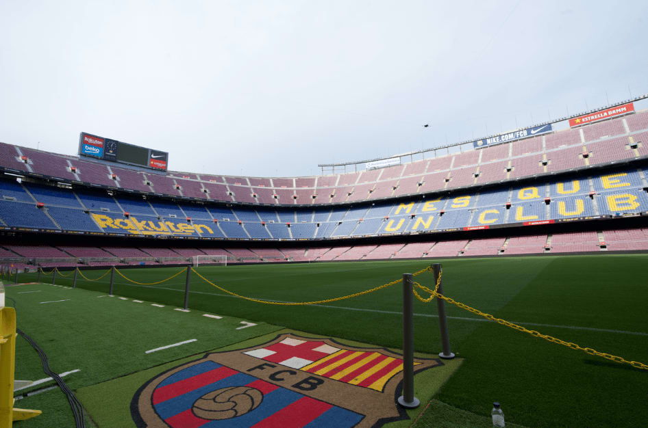 camp nou in barcelona spain