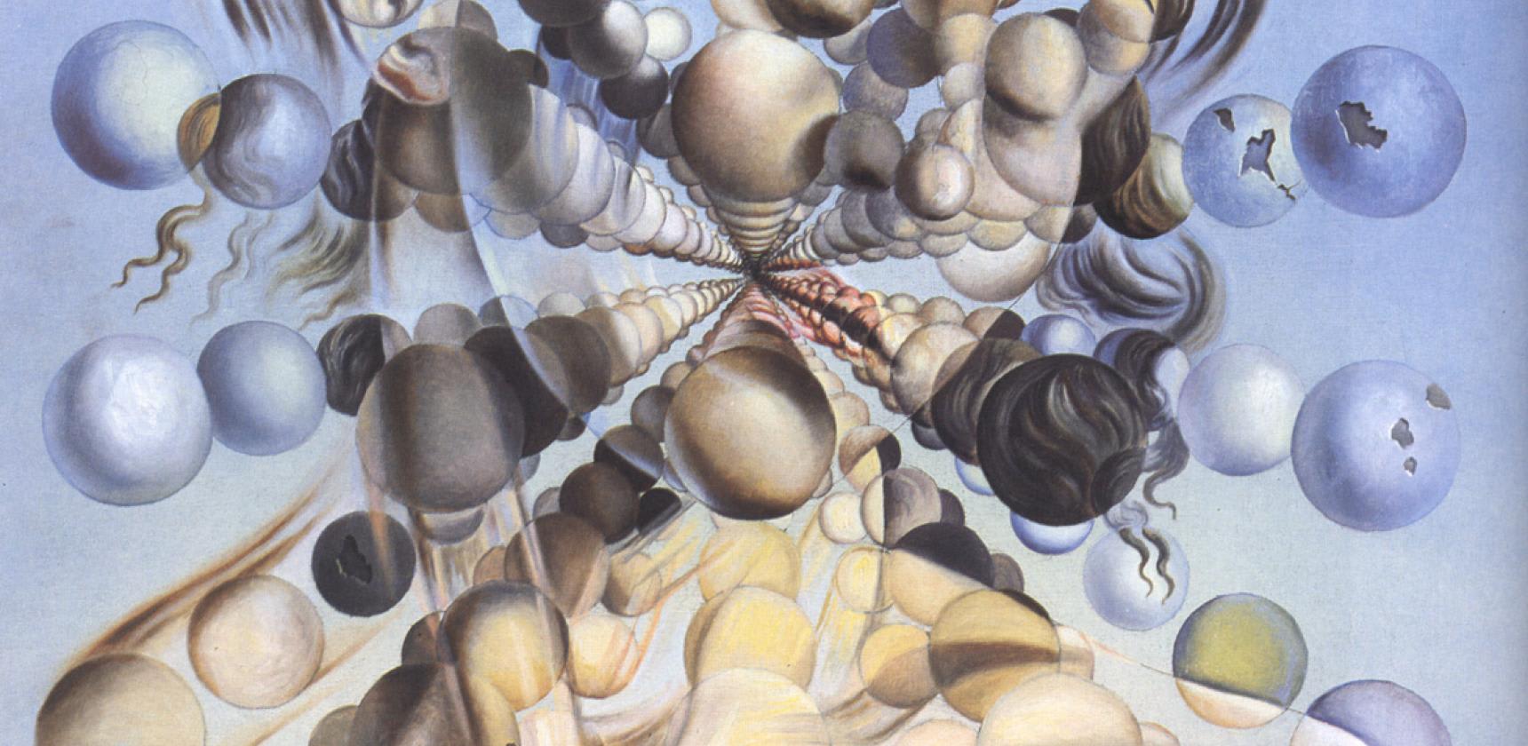 Galatea of the spheres painting by Dali
