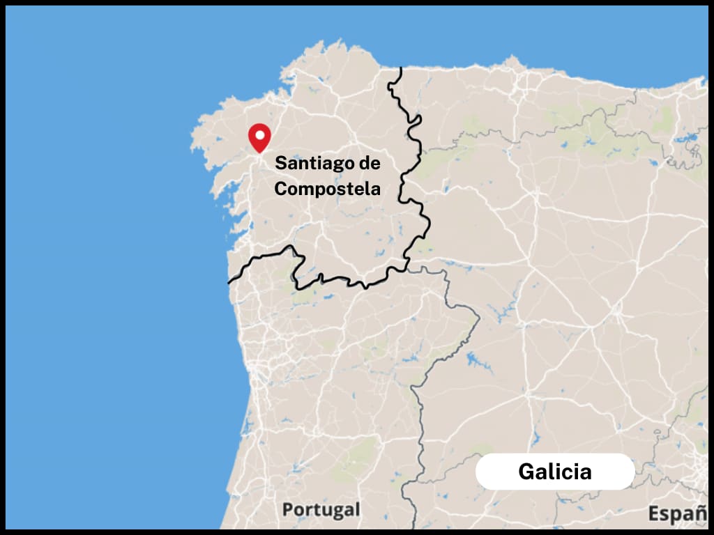 Map of Galicia