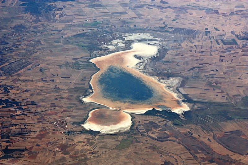 Gallocanta lagoon in aragon