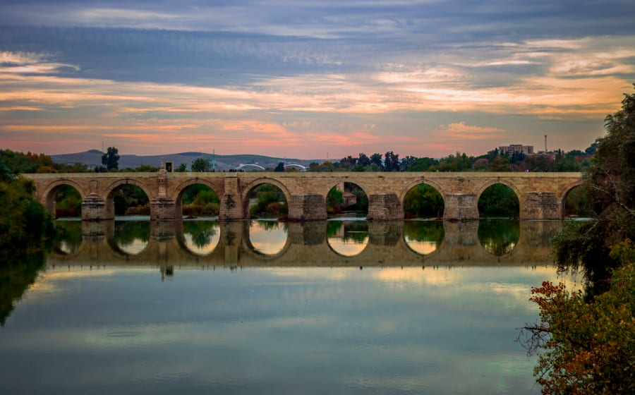 Cordoba oldest bridge guadalquivir