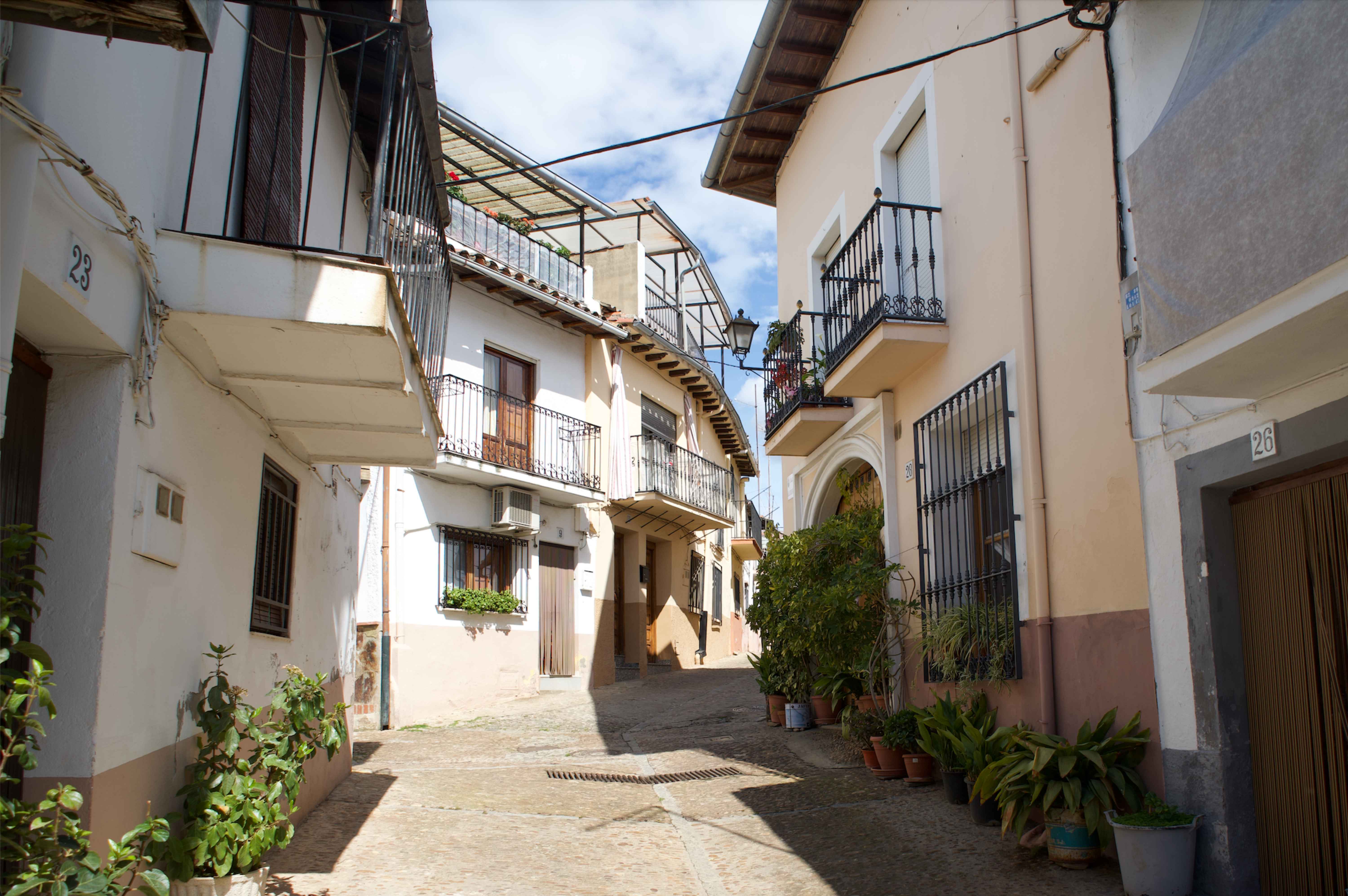 city streets guadalupe spain