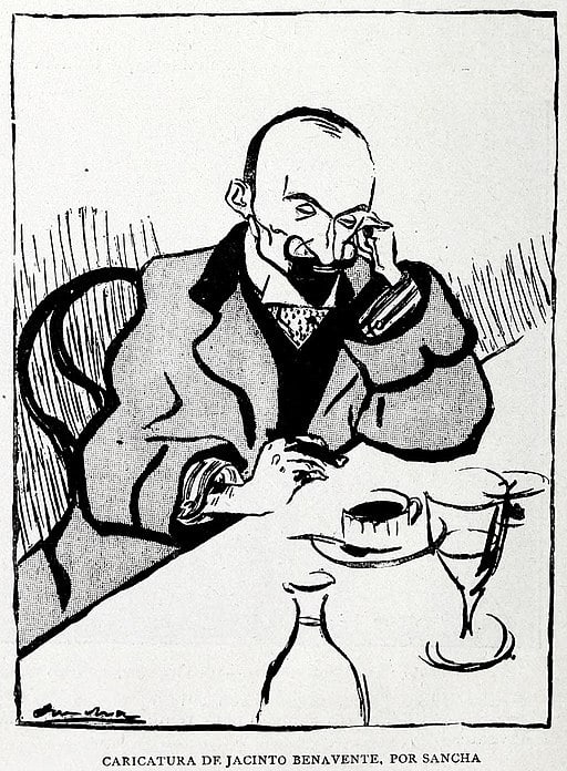 Caricature of Jacinto Benavente
