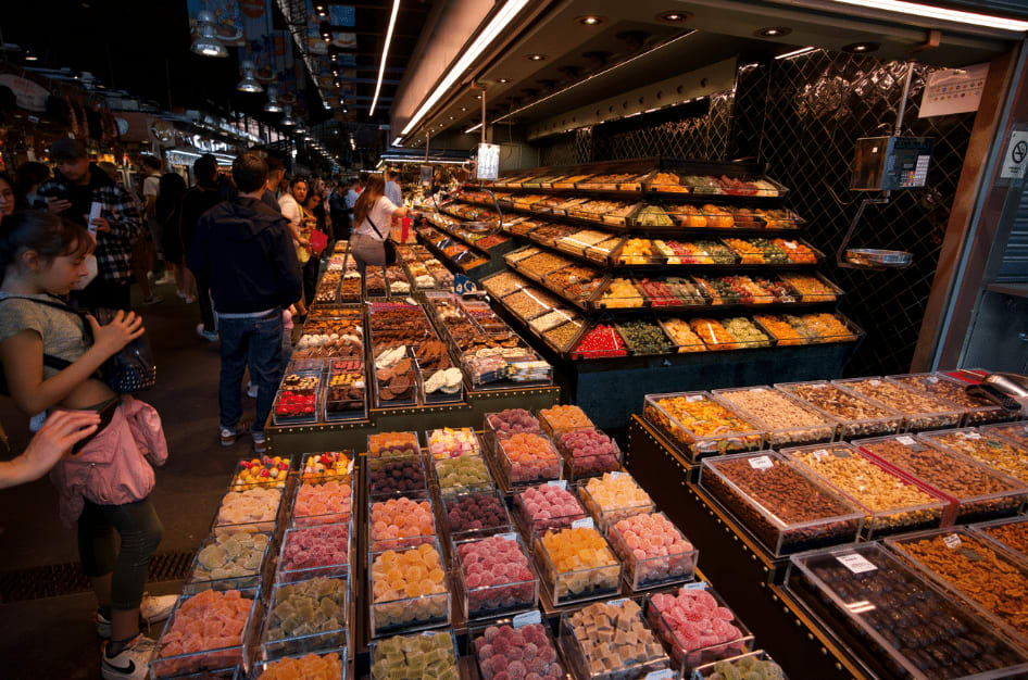 la boqueria market in barcelona