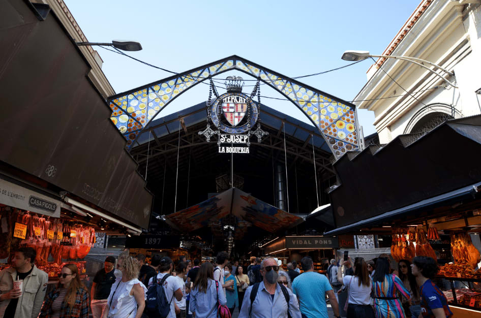 famous barcelona la boqueria market